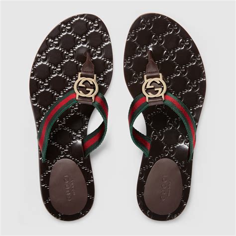 gucci thong sandals for women|Designer Flip Flops for Women .